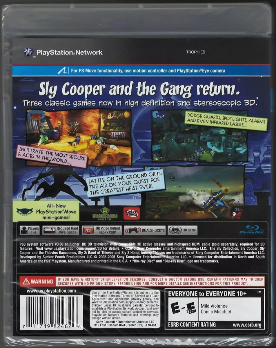 Sly Cooper Collection Has Triple The Platinum Trophies, New