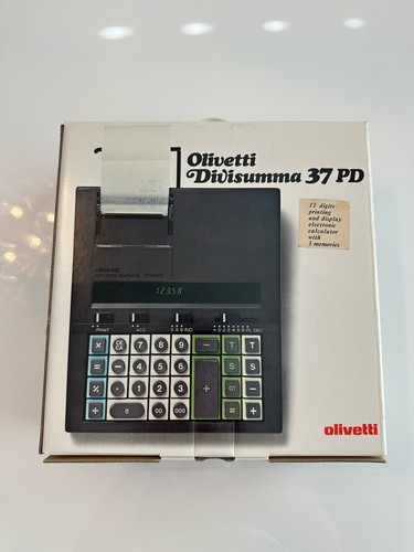 VINTAGE OLIVETTI Divisumma 37PD Adding Machine *NEW OLD STOCK - Picture 3 of 6