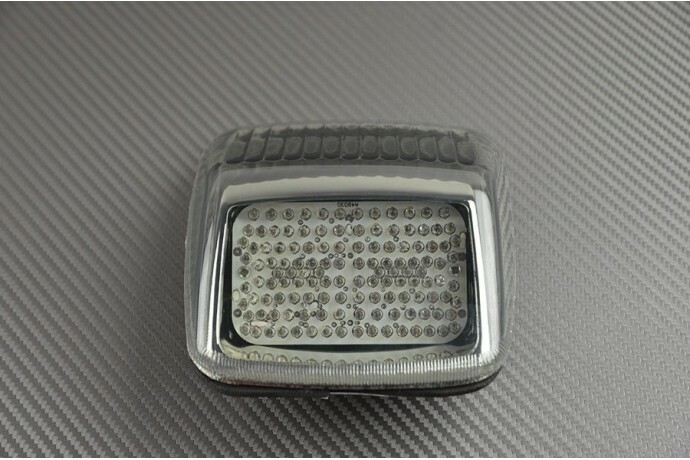 Feu arrière LED clignotant intégré teinté pour Harley Davidson Deuce FXSTD