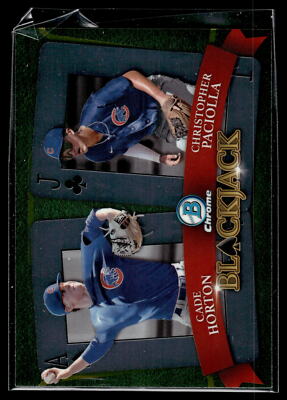 Christopher Paciolla / Cade Horton 2022 Bowman Draft Blackjack A Card #BJ-3