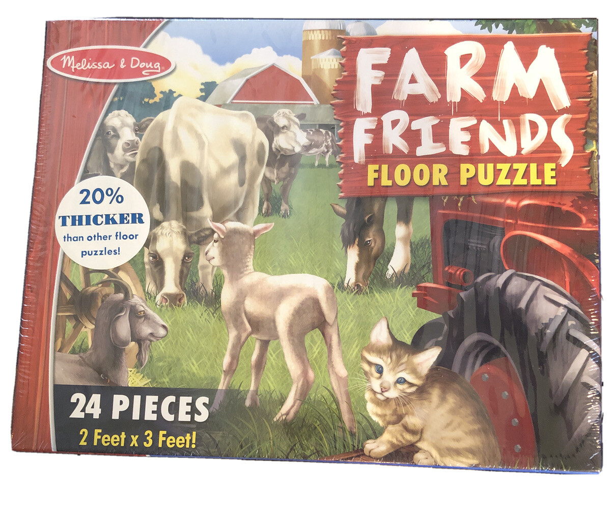 melissa and doug farm friends floor puzzle