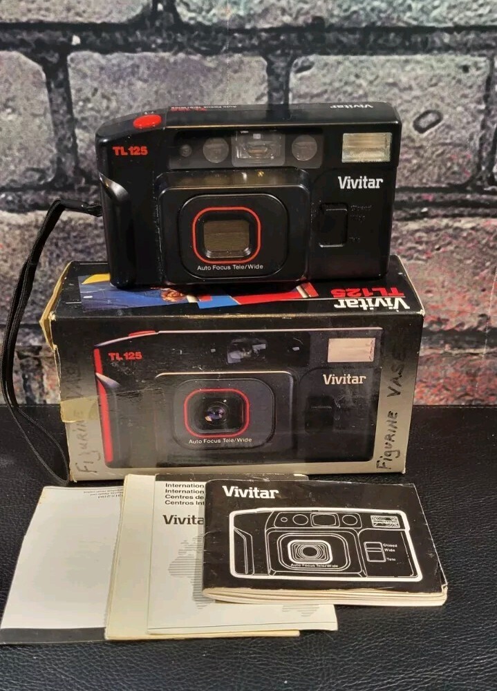 Vivitar TL125 Auto Focus Tele/Wide 35MM Point Shoot Film Camera W