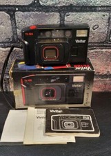 Vivitar TL125 Auto Focus Tele/Wide 35MM Point Shoot Film Camera W/ Box Bag