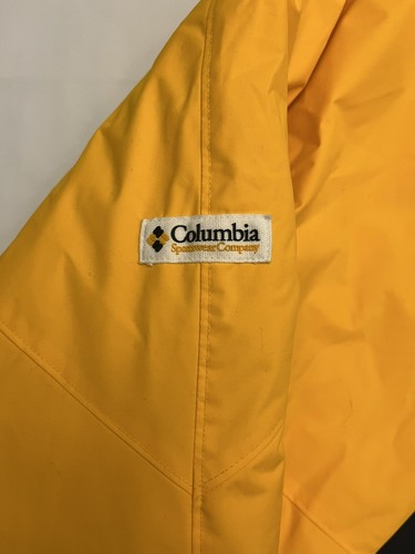 Columbia Iowa Hawkeyes Football Parka Coat Race Stripes Yellow & Black Men's 2XL - Picture 15 of 15