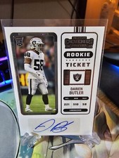 2022 Panini Contenders Darien Butler Rookie Ticket AUTO #290 Las Vegas Raiders