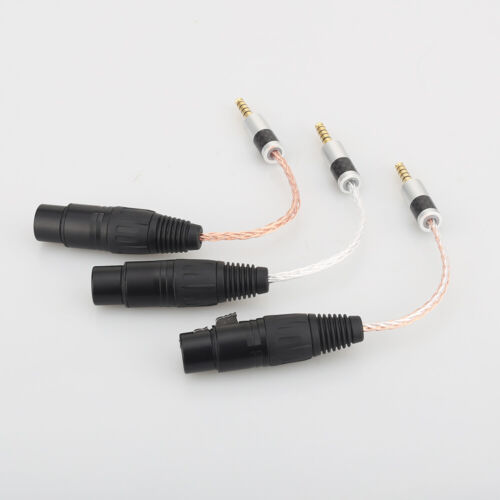 Conector para auriculares de 4,4 mm a 4 pines XLR hembra cable auxiliar auricular cable de audio TRRS - Imagen 1 de 11