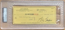 BOB BARKER 1981 CHECK PSA 10 AUTO - PSA/DNA CERTIFIED THE PRICE IS RIGHT HOST