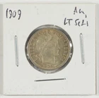 1909 Barber Silver Dime 10c About Uncirculated AU Details, Light Scratches