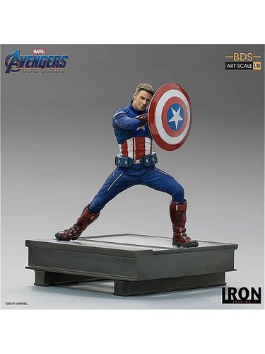 Iron Studios 1/10 CAPTAIN AMERICA Avengers Endgame Marvel w/Art Box - Picture 2 of 9