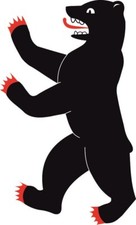 Aufkleber Berliner Bär Autoaufkleber Sticker Konturschnitt