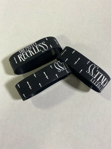 The Pretty Reckless 3 SILICONE RUBBER WRISTBAND BRACELET OFFICIAL MECRHANDISE! - Picture 3 of 4