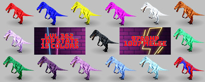 ARK Survival Ascended PvE Baryonyx TOP STATS 15 Colors Available