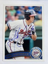 Todd Cunningham 2011 Topps Debut #148 Autographed Card Rome Braves