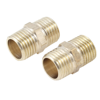 2pcs 1/4''PT Außengewinde Hydraulik kupplung Adapter Nippel Anschluss Fitting