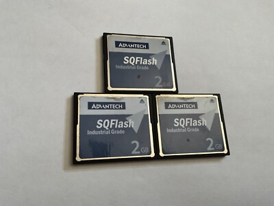 Lot of 3pcs ADVANTECH 2GB  CF type I Card CANON NIKON CF cameras