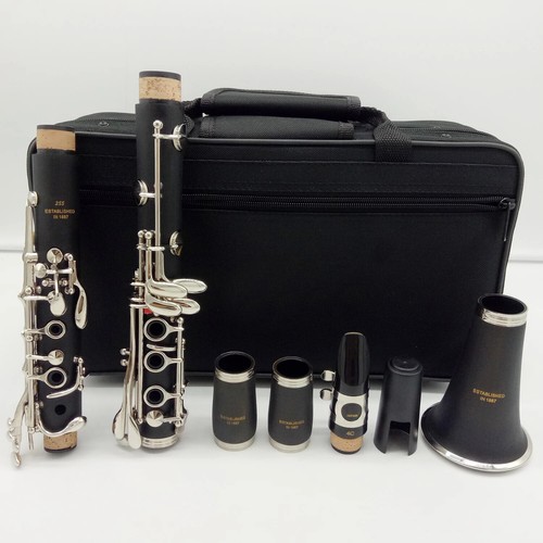 Clarinetto Bb 255 clarinetti bachelite nichel argento chiave con custodia professionale  - Foto 1 di 23