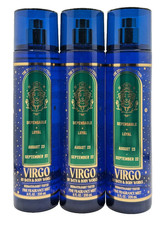 NEW Bath  Body Works Lot of 3 Bottles Zodiac Virgo Fragrance Mist Spray 8 oz