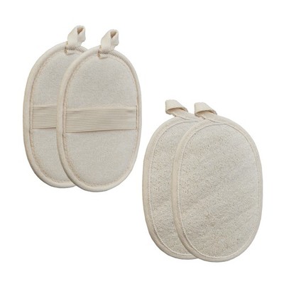 Luffaschwamm Duschschwamm Körperschwamm Naturschwamm Peeling Schwamm 4er Set