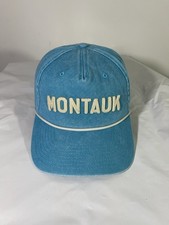 American Needle blue Montauk Downs Golf Snapback rope hat