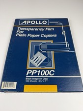 Film transparent APOLLO pour copieurs papier ordinaire PP100C 57 pages inutilisées.