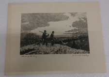 Vintage A. Lassell Ripley &ldquo;Start of the Day&rdquo; Hunting Scene Lithograph Talio-Crom