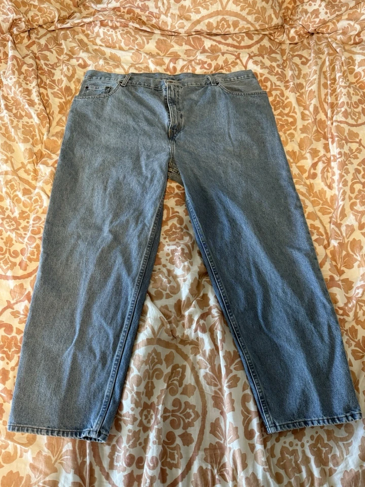 Rare Faded Glory 46x30 Original Fit Blue Jeans 100% Cotton Classic Quality USA - Image 2 of 4