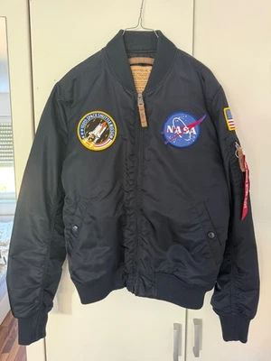Alpha Industries MA-1 VF NASA Bomberjacke Gr. L replica blue - Bild 1 von 4