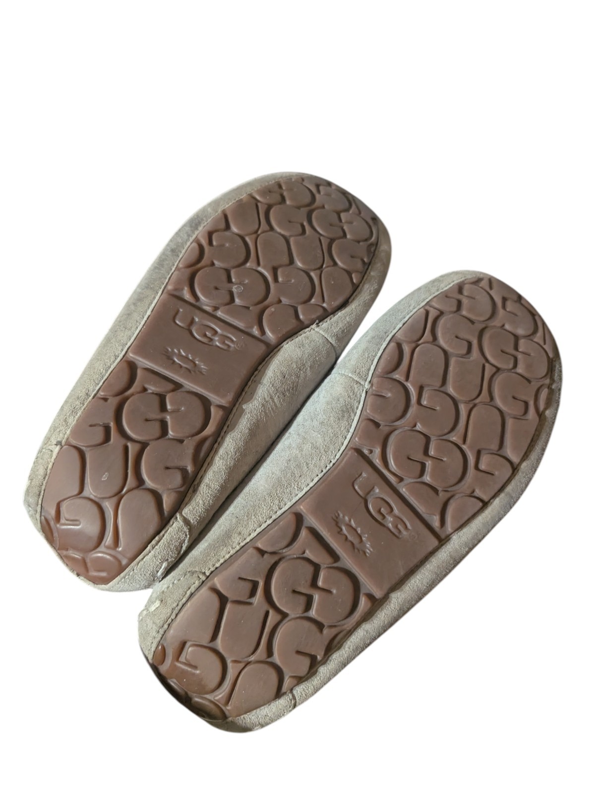 UGG Ansley Gray Shearling Lined Suede Moccasin Sl… - image 8