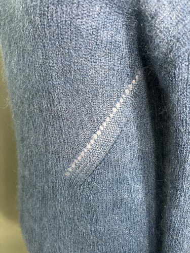 Caroll Mohair Wool Teal Jumper/sweater Women’s Size XS Paris - Picture 4 of 6