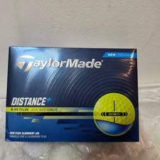 Genuine TaylorMade Distance Plus Golf Balls HIGH-VIS YELLOW alignment aid-12