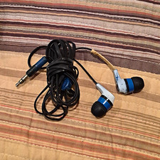 Skullcandy Earbuds Wired In-Ear 3.5mm Jack Black/Blue/Silver w/ Case