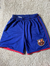 Vintage Barcelona Barca Spain Boy's jersey shorts size Boys L (see description)