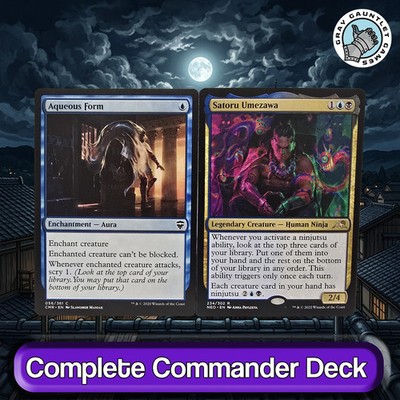 Yuriko, the Tiger's Shadow COMMANDER DECK Ninja Dimir Ninjutsu MTG Custom EDH | eBay Yuriko, the Tiger's Shadow COMMANDER DECK Ninja Dimir Ninjutsu MTG Custom EDH | eBay