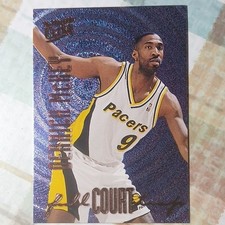Fleer 1996-97 Ultra Full Court Trap Derrick McKey Indiana Pacers Card #8