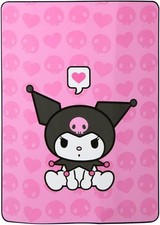 NORTHWEST Hello Kitty Kuromi Silk Throw Blanket 40" x 60"- KUPS