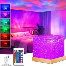 Bring the magical Northern Lights to your room—rechargeable 16-color mood light