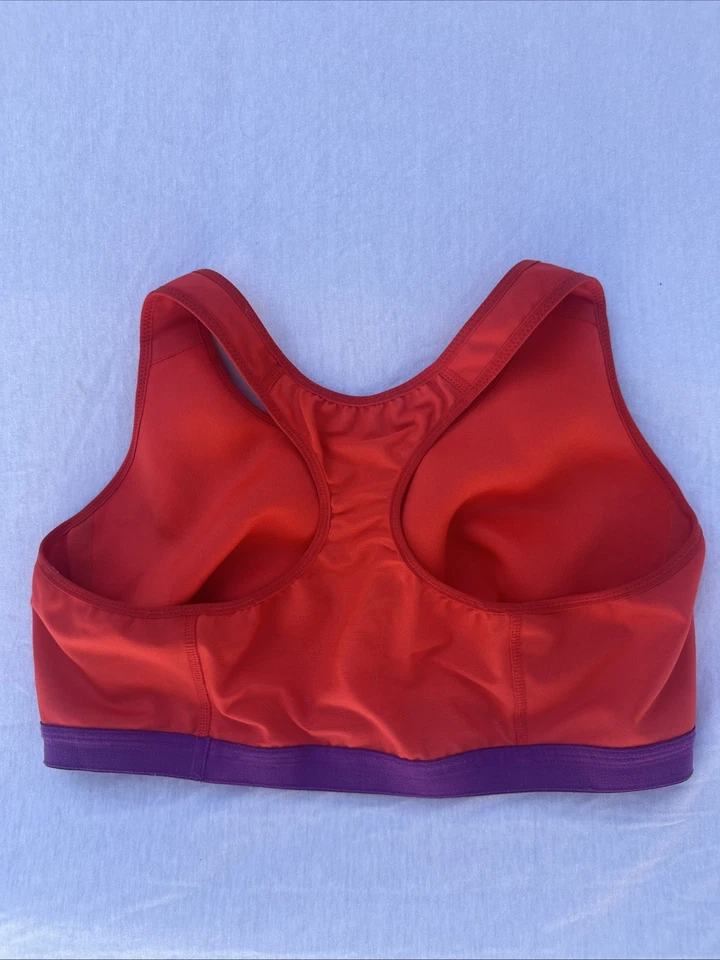 NIKE PRO FIERCE Dri-Fit ‘Medium Support’ Sports Bra 620279 Crimson Purple XL - Image 4 of 4