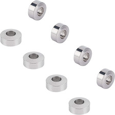 about 100Pcs 4Mm Flat round Spacer Beads Stainless Steel Loose Beads 1.8Mm Hole