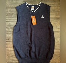 Gymboree Navy Blue Boys Sweater Vest New Size Large 10-12