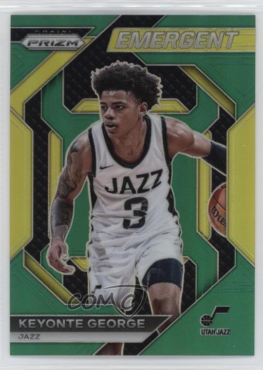2023-24 Panini Prizm Emergent Green Prizm Keyonte George #2 Rookie RC 0s1p