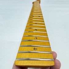 Maple Electric Guitar Neck 22 Frets 25.5 Inch Scale Yellow Dot Inlay with Back