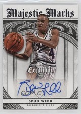 2014-15 Panini Excalibur Majestic Marks Signatures Spud Webb #4 Auto 2s2