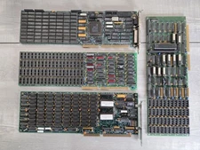 Lot Of 4 Vintage 286 Expanded Memory Boards Orchid Eccell, ATRAMBANK, Compaq Mag