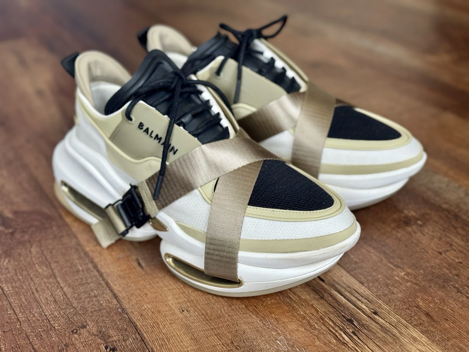 Balmain — Balmain B-Bold Men’s Sneakers Size 11 Futuristic Luxury Streetwear