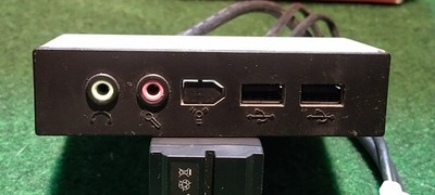 3.5'' Pc Computer Internal Card Reader schwarz 2x Audio 2xUSB
