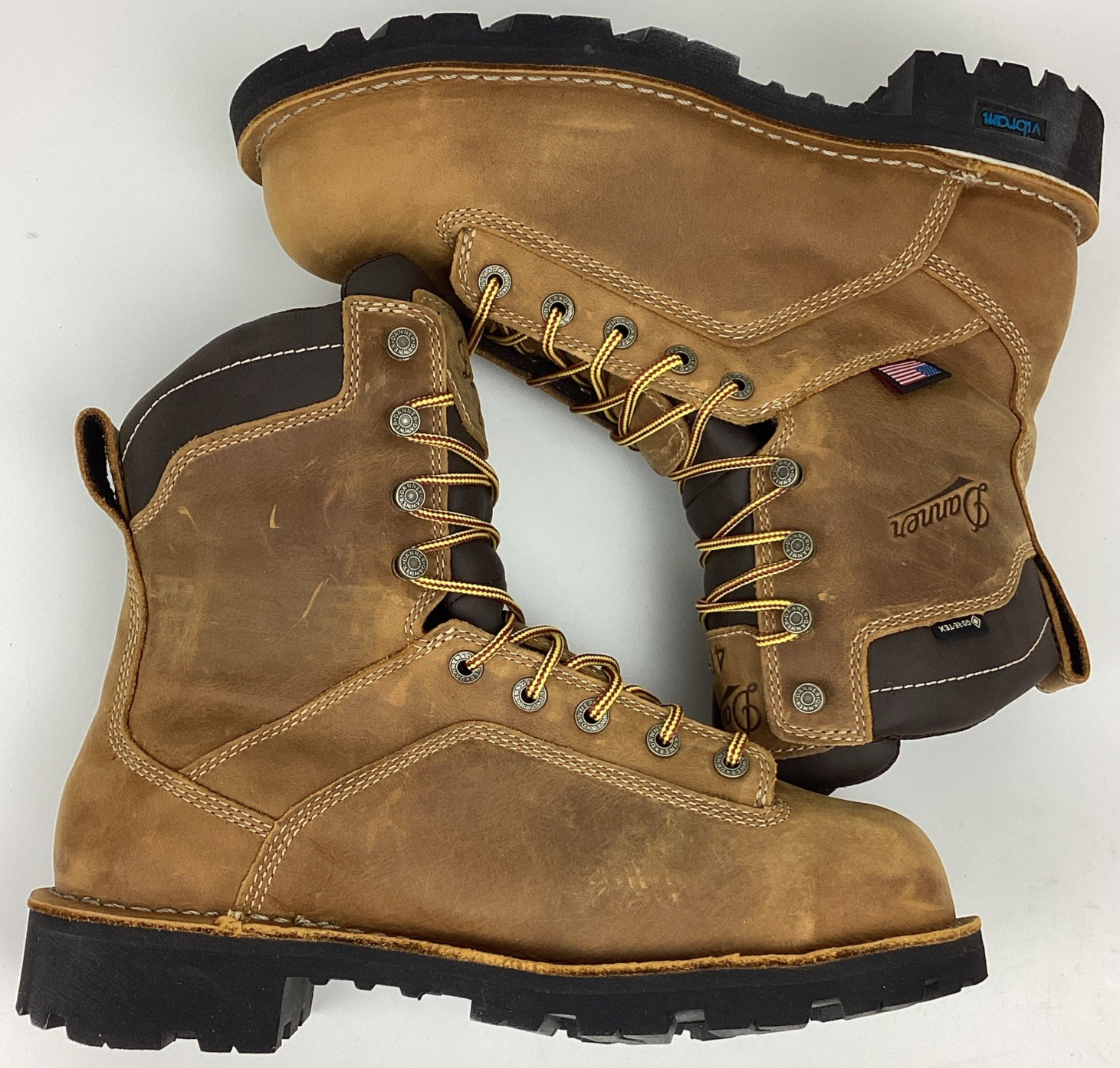 's 8" Leather Wp 400g Comp Safety Toe Work Boots Size 7.5 D