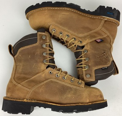Danner Quarry Men's 8'' Leather WP 400G Comp Safety Toe Work Boots Size 7.5 D