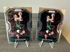Panini Jayson Tatum Boston Celtics Prizm NBA 2020-21 Card Lot - 2 Cards