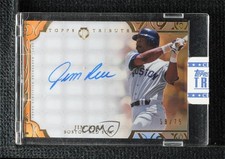 2015 Topps Tribute Auto Orange 58/75 Jim Rice #TA-JR Auto HOF 0l2