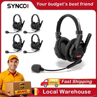 SYNCO XTALK XMAX5 Wireless Intercom Headset System Dual Ear 500m/1640ft